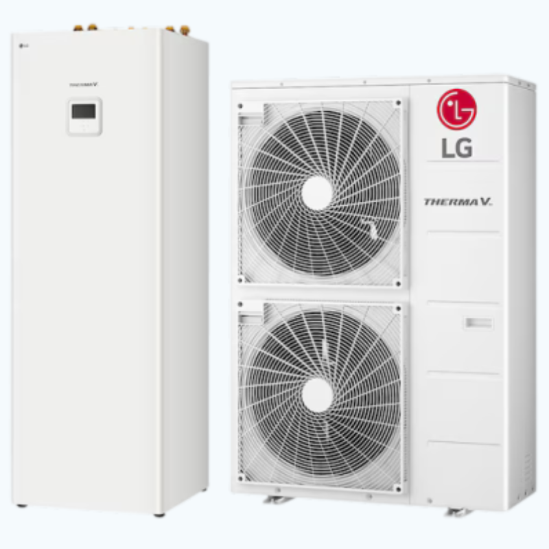 Гідроспліт тепловий насос R32 з інтегрованим баком гарячої води, 1 фаза, 12 кВт, енергоефективна система опалення