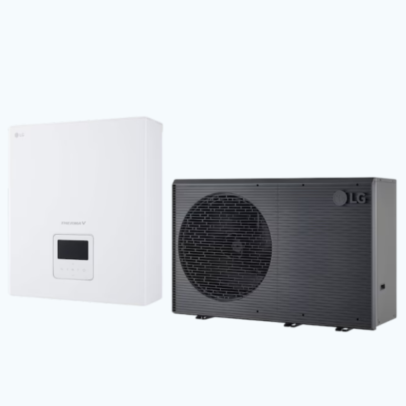 Моноблочний тепловий насос R290 з контролером керування, 9 кВт, 3-фазний