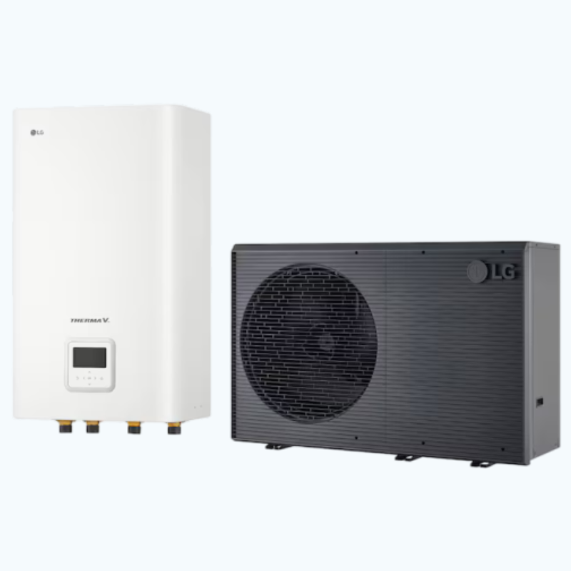 Моноблочний тепловий насос R290 з гідравлічним модулем, 9 кВт, 3-фазний